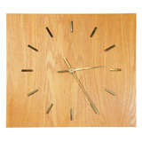 Retro Minimalist Wood Wall Clock by Peter Pepper Products